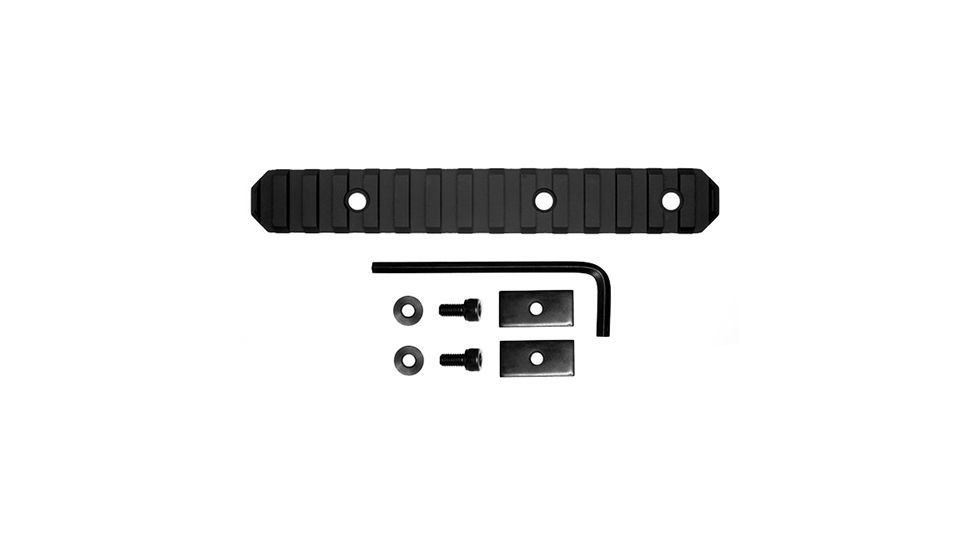 GrovTec US Stock AR Picatinny Rail, 6in, 15 Slot, Black, GTSW191