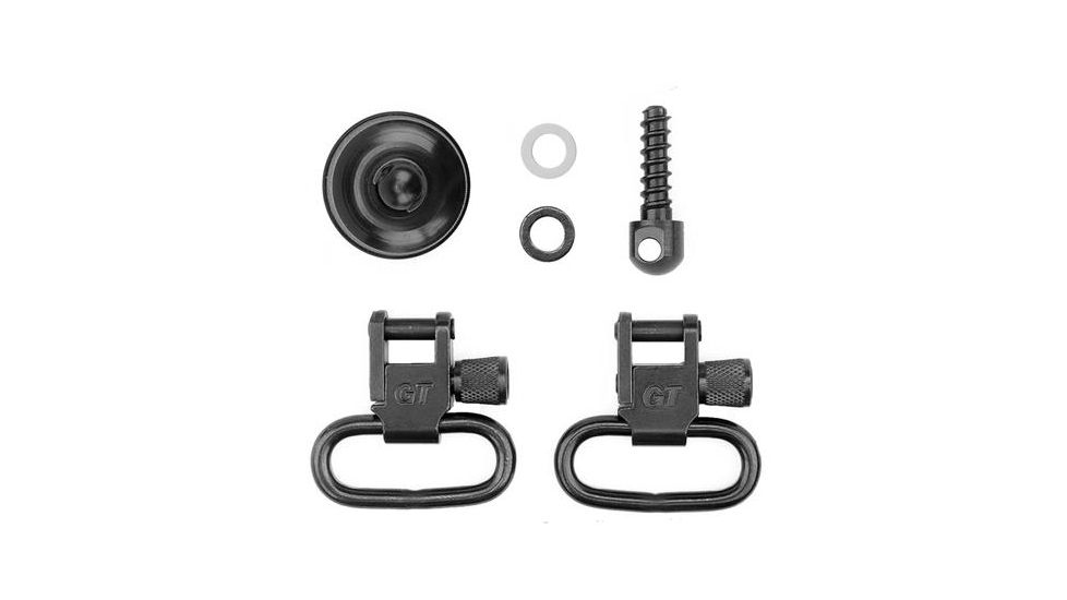 GrovTec US Shotgun Locking Swivel Set, Side-by-Side Double Barrel, Black, GTSW30