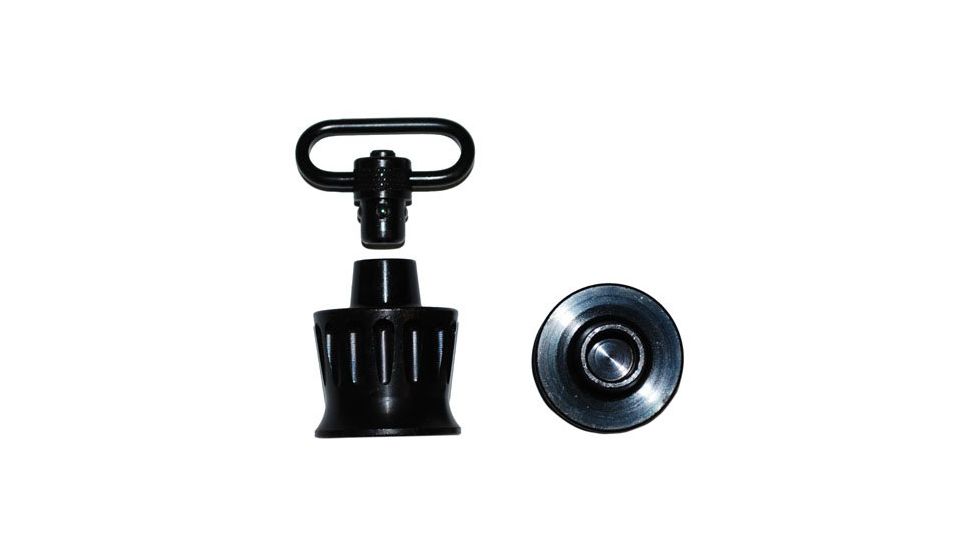 GrovTec US Push Button Mag Cap w/Push Button Swivel, Benelli Super Black Eagle 12 gauge, Black, GTSW291