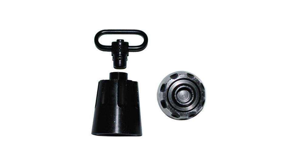 GrovTec US Push Button Mag Cap w/Push Button Swivel, Winchester SuperX 12 gauge, Black, GTSW293