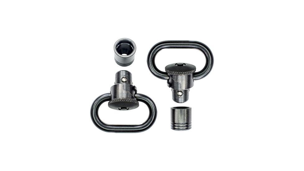 GrovTec US Twist Lock Push Button Swivel Set w/Bases, Black, GTSW92