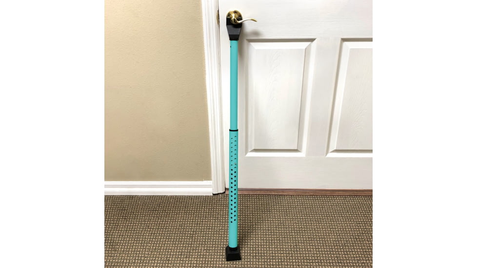 Guard Dog Security DoorKeeper Adjustable Door Security Bar, Teal, One Size, DS-GDDK-TL