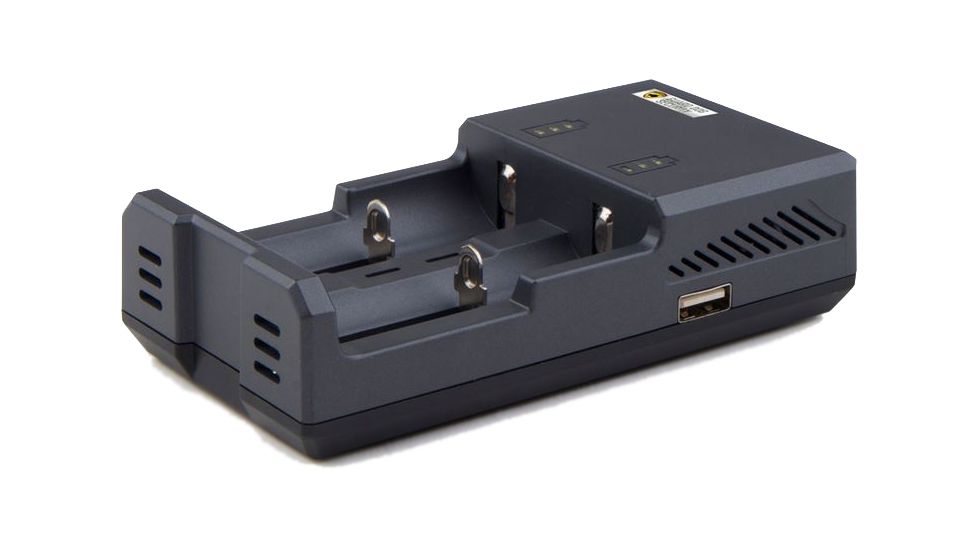 Guard Dog Security Dual Smart Battery Charger With USB Input, Black TL-GDCHSM1