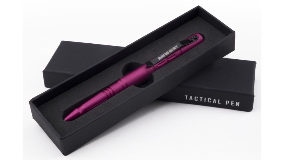 Guard Dog Security Tactical Pen - Type III Aluminum Tactical Pen w/ Tungsten Steel Pressure Tip, Pink TP-GDE1000PK