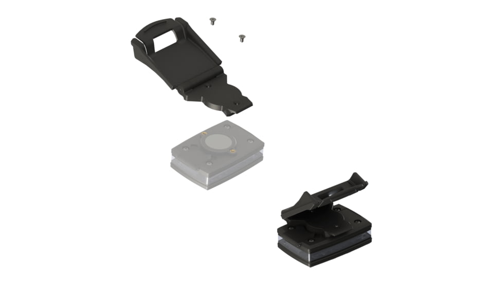 Guardian Angel Strap/Epaulet Snap Lock Mount with Magnetic Mount, Black, GA-ELT-SC