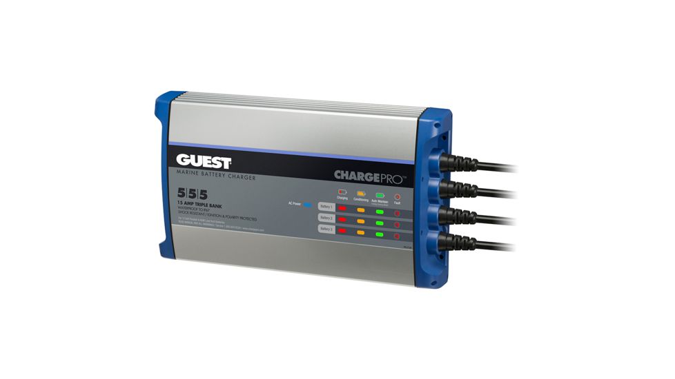 Guest On-Board Battery Charger 15A / 12V - 3 Bank - 120V Input 68281