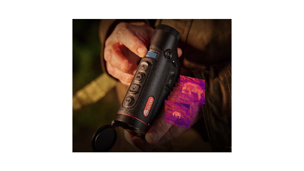 Guide Sensmart TD 633 2x35mm 30mm Tube Thermal Imaging Monoculars, LRF, Black, TD633L