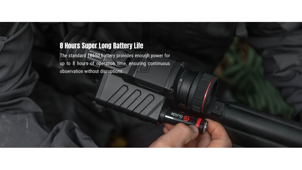 Guide Sensmart TR Series TR630 2-8x35mm Thermal Rifle Scope, 640x480, Black, TR630