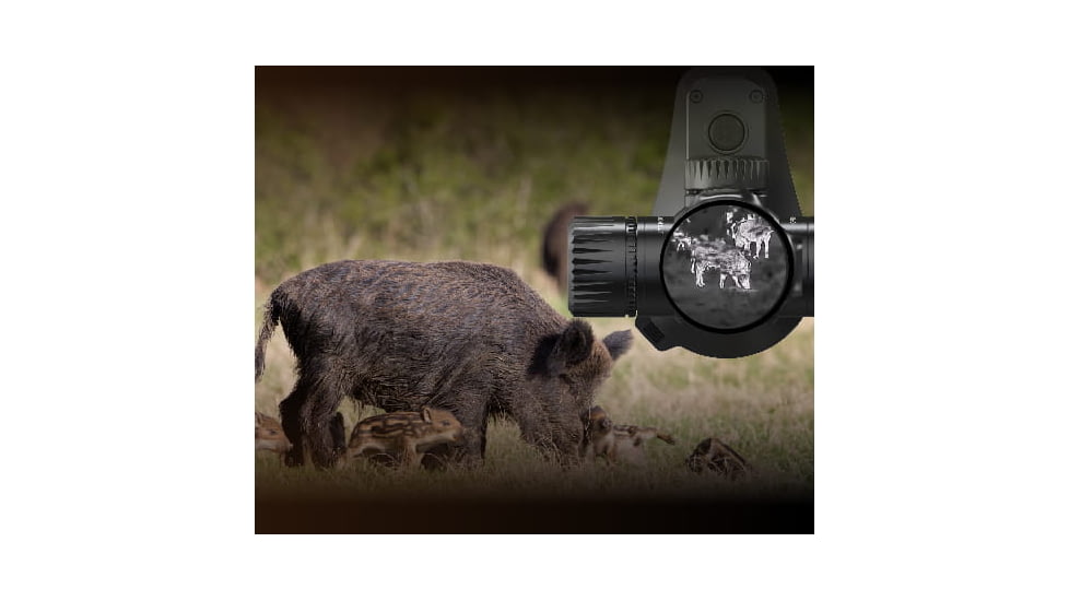 Guide Sensmart TU Series TU451 3.8-15.2x50mm Thermal Rifle Scope and Range Finder, 400x300, Black, TU451LRF