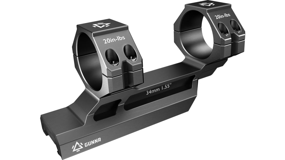 GUNNR Sleipnir 34 mm Cantilever Mount, Black, MONZT3400