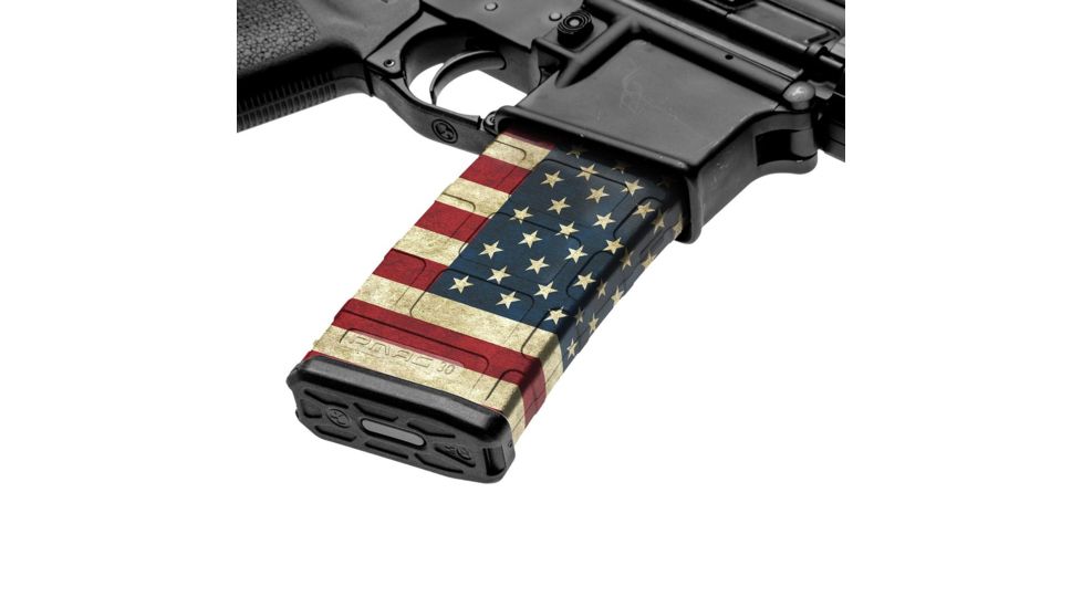 GunSkins AR-15 Mag Skin, America, One Size Fits All, ar-15-single-mag-skin-america