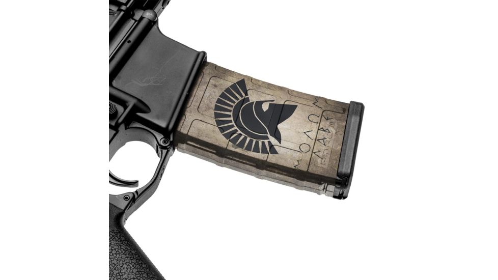 GunSkins AR-15 Mag Skin, Molon Labe Tan, One Size Fits All, ar-15-single-mag-skin-molon-tan