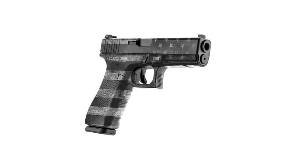 GunSkins Glock 19 Pistol Skin Premium Vinyl Wrap, GS America Grey, CU-98059-GLOCK19-AMGR