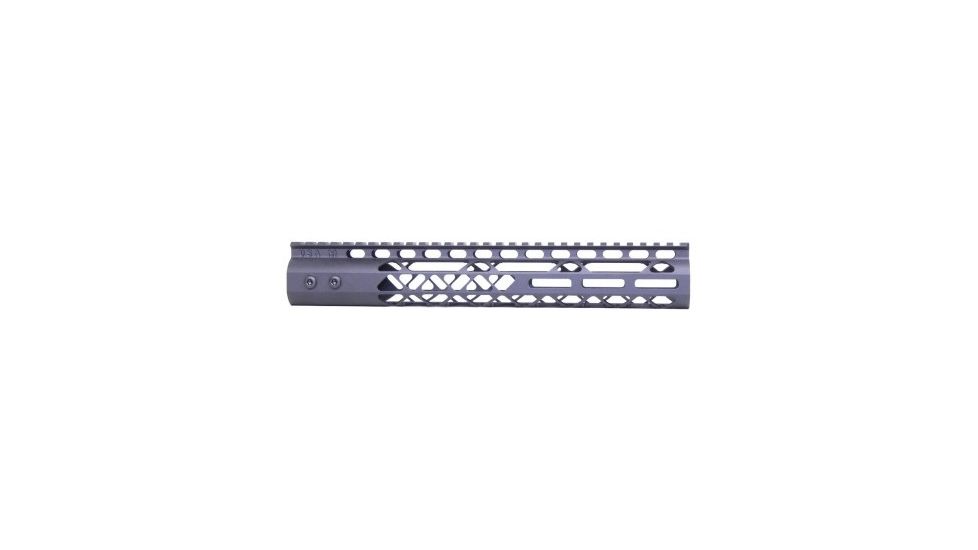 GUNTEC USA 12in Air Lite M-Lok Free Floating Handguard with Monolithic Top Rail, Black GT-12MLK-AL