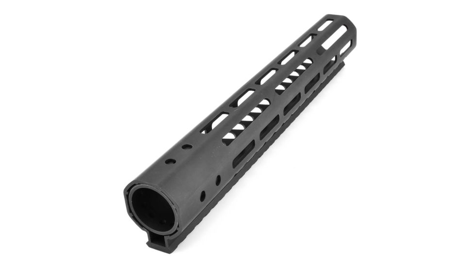 GUNTEC USA 12in Ultra Lightweight Thin M-Lok System Free Floating Handguard w/Monolithic Top Rail,.308 Cal,Black GT-12MLK-308
