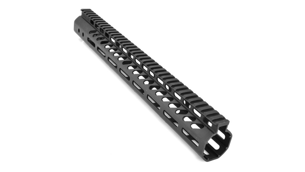 GUNTEC USA 15in Ultra Lightweight Thin M-Lok System Free Floating Handguard w/Monolithic Top Rail,.308 Cal,Black GT-15MLK-308