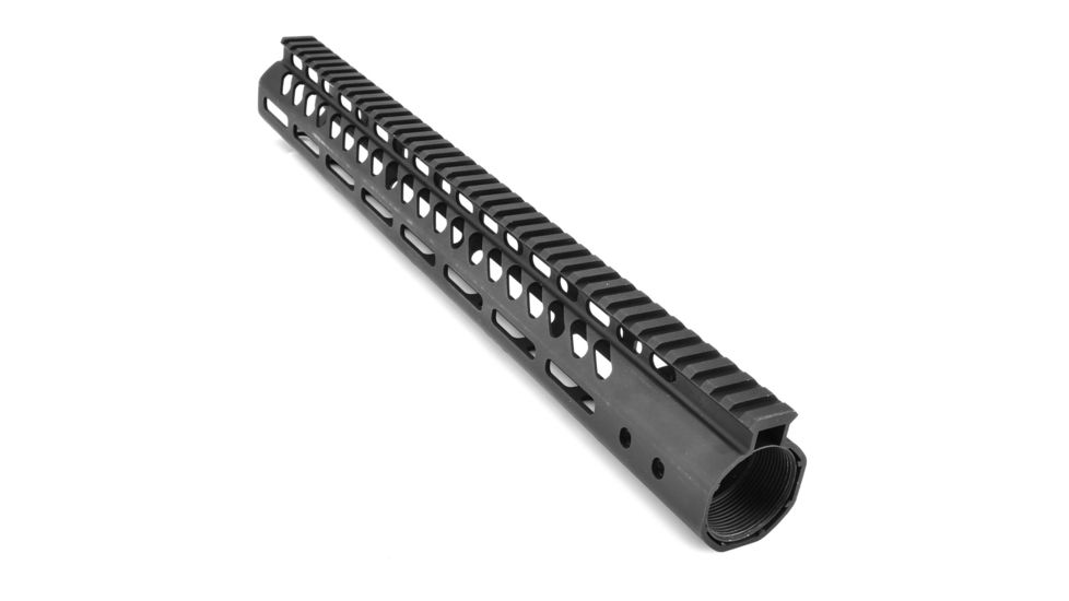 GUNTEC USA 15in Ultra Lightweight Thin M-Lok System Free Floating Handguard w/Monolithic Top Rail,.308 Cal,Black GT-15MLK-308