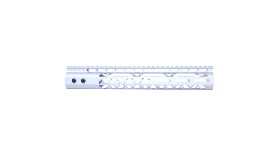 Guntec USA Air Lite M-LOK Free Floating Handguard w/Monolithic Top Rail, 12in, Clear, GT-12MLK-AL-CLEAR