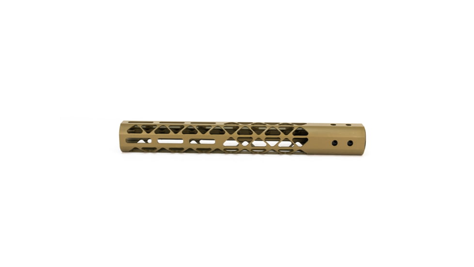 Guntec USA Air Lite M-Lok Free Floating Handguard w/Monolithic Top Rail, 12in, Flat Dark Earth, GT-12MLK-AL-FDE