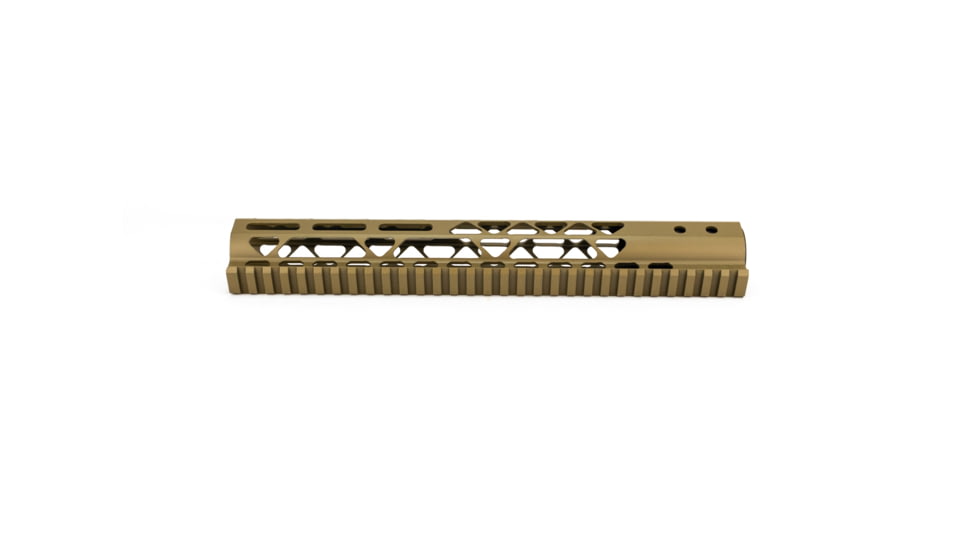 Guntec USA Air Lite M-Lok Free Floating Handguard w/Monolithic Top Rail, 12in, Flat Dark Earth, GT-12MLK-AL-FDE