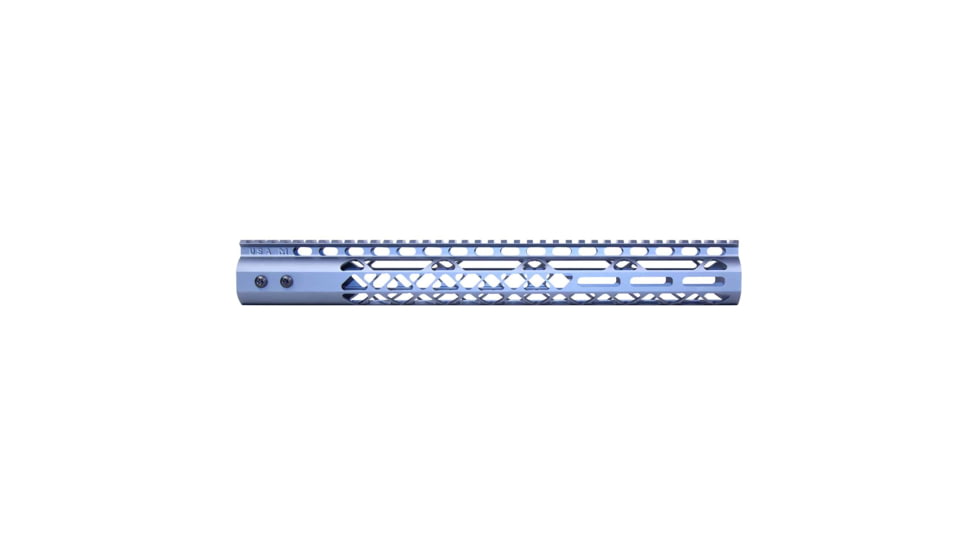 Guntec USA Air Lite M-LOK Free Floating Handguard w/Monolithic Top Rail, 15in, Grey, GT-15MLK-AL-GREY