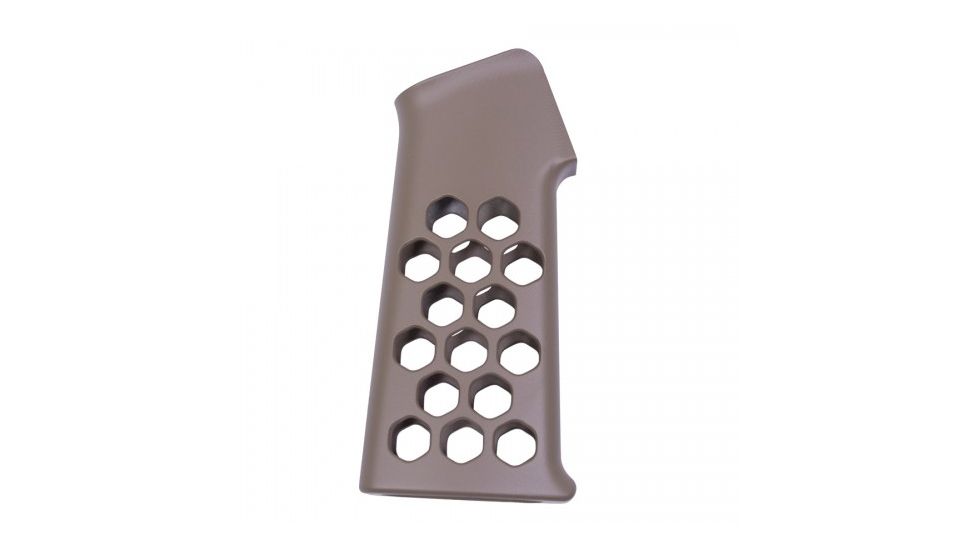 GUNTEC USA Airlite Series Skeletonized Aluminum Pistol Grip, Flat Dark Earth AIRLITE-PG-FDE