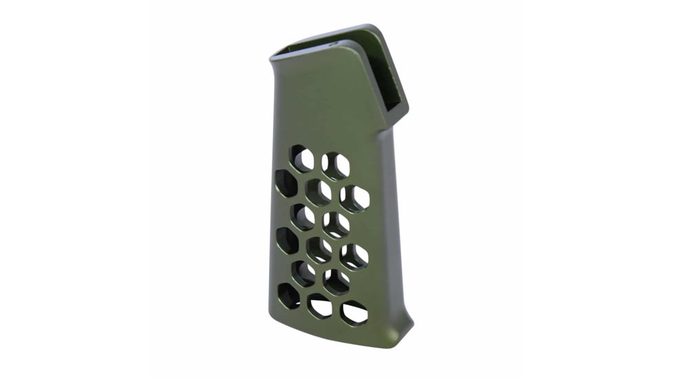Guntec USA Airlite Series Skeletonized Aluminum Pistol Grip, Green, AIRLITE-PG-GREEN