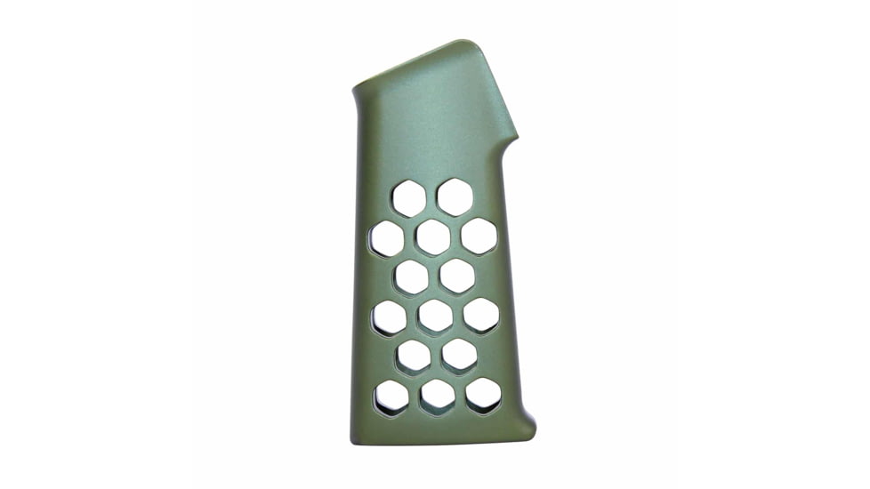 Guntec USA Airlite Series Skeletonized Aluminum Pistol Grip, Green, AIRLITE-PG-GREEN