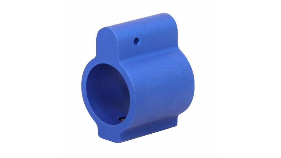 Guntec USA AR-15 Aluminum Low Profile .750 Gas Block, Anodized Blue, GT750L-BLUE