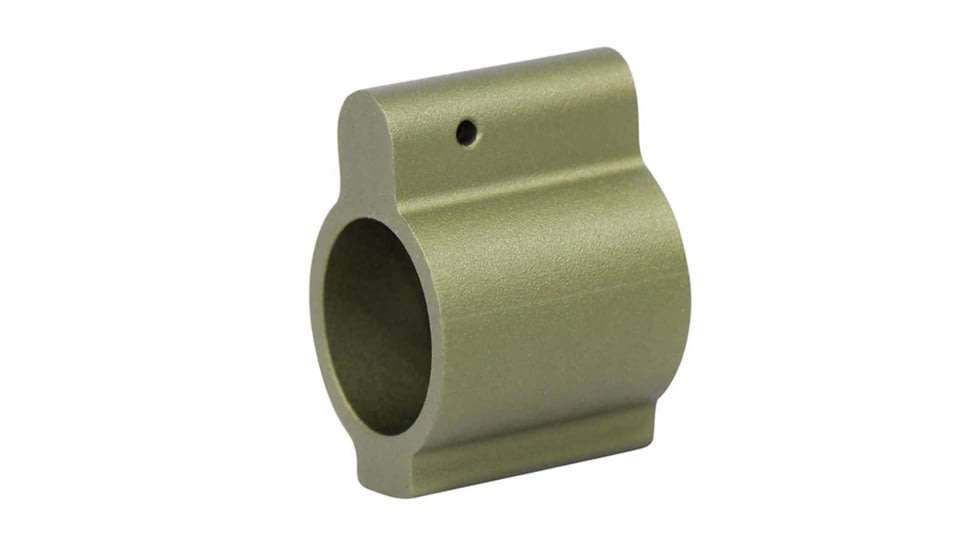 Guntec USA AR-15 Aluminum Low Profile .750 Gas Block, Anodized Green, GT750L-GREEN