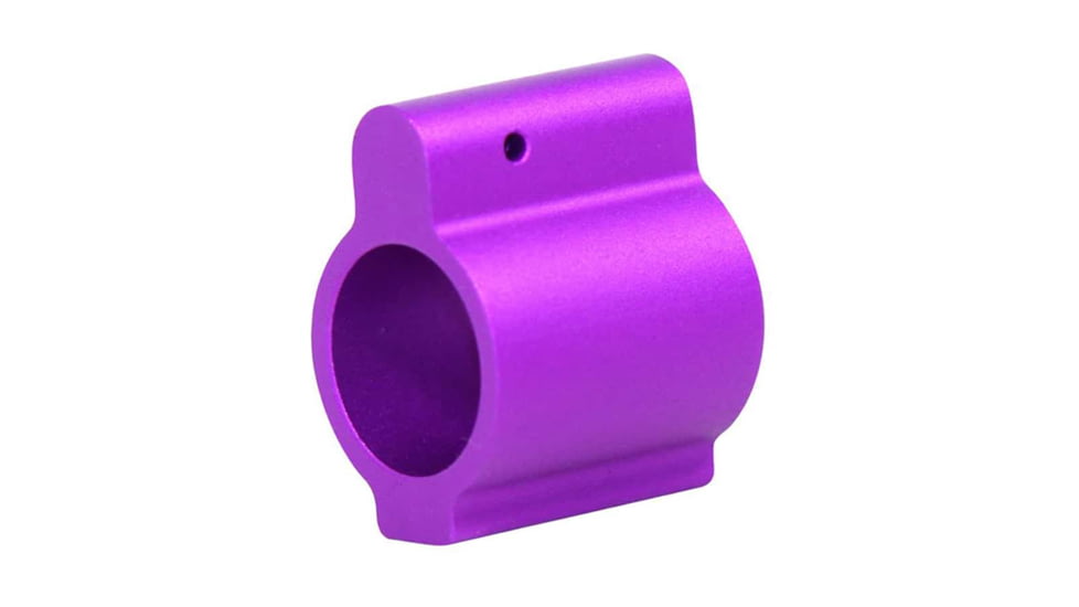 Guntec USA AR-15 Aluminum Low Profile .750 Gas Block, Anodized Purple, GT750L-PURPLE
