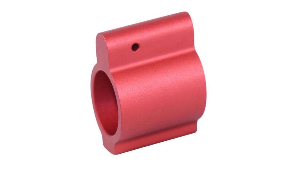 Guntec USA AR-15 Aluminum Low Profile .750 Gas Block, Anodized Red, GT750L-RED