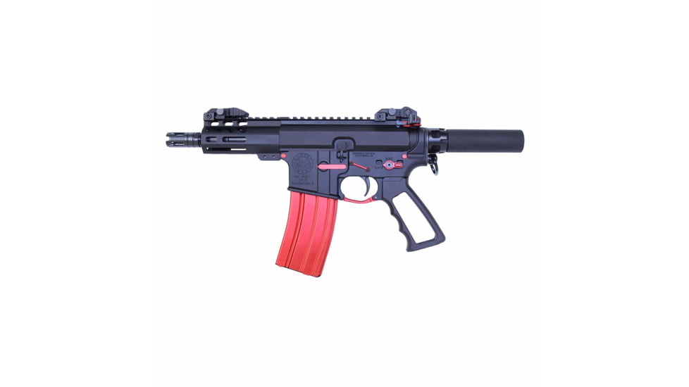 Guntec USA AR-15 Micro Pistol Furniture Set, Anodized Black, MICRO-P-SET