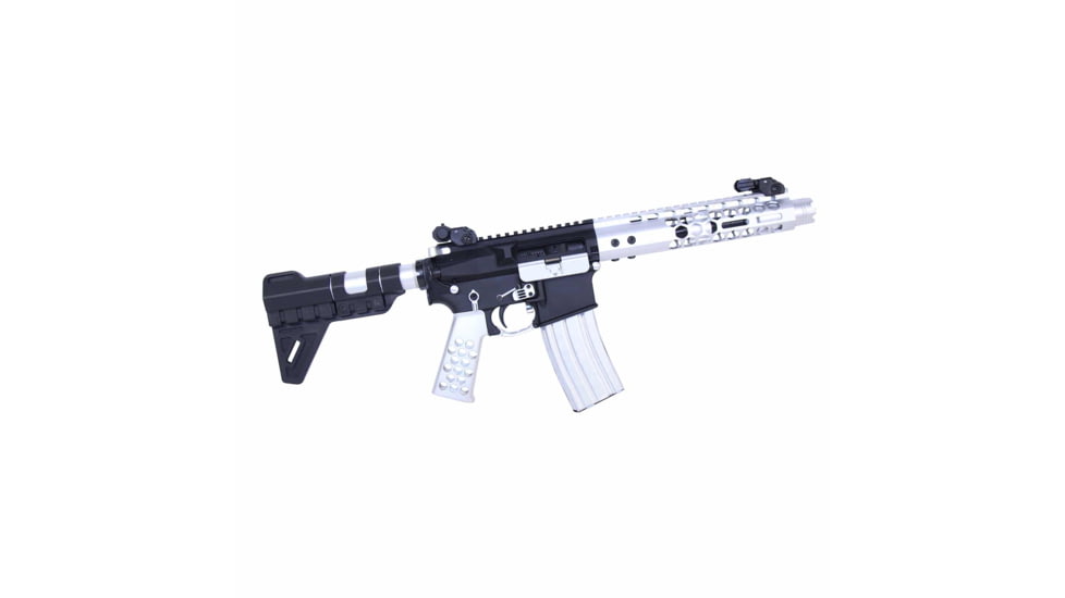 Guntec USA AR-15 Aluminum Low Profile .750 Gas Block, Anodized Clear, GT750L-CLEAR