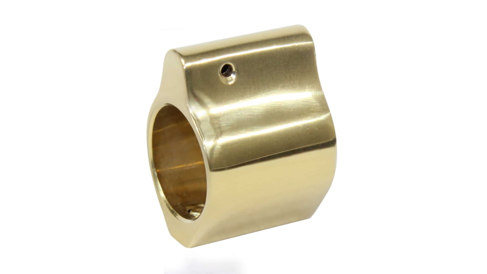 Guntec USA AR-15 Steel Low Profile Gas Block, Gold Plated, GT750SS-GP