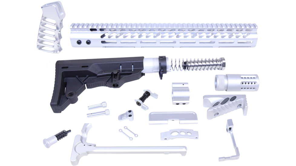 Guntec USA AR-15 Ultimate Rifle Kit, Anodized Clear, ULT-RK-CLEAR