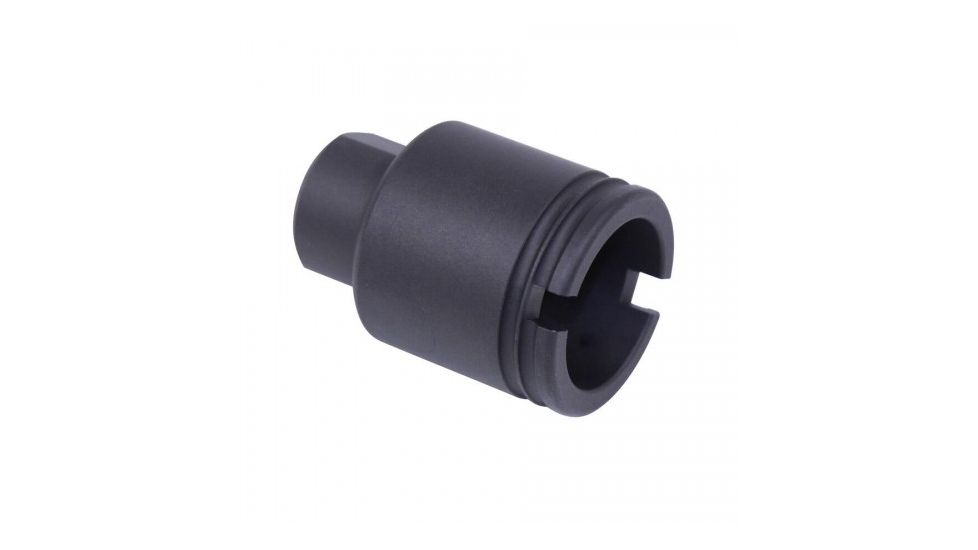 GUNTEC USA Ar .308 Cal Stubby Slim Compact Flash Can, Black SCONE-FH-308