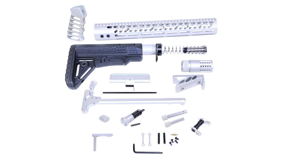 Guntec USA AR .308 Ultimate Rifle Kit, Anodized Clear, ULT-RK-308-CLEAR