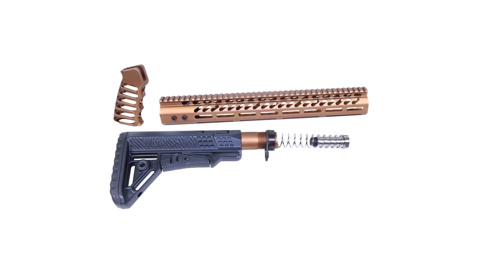 Guntec USA AR .308 Ultralight Series Complete Furniture Set, Bronze, ULTRA-SET-308-BRZ