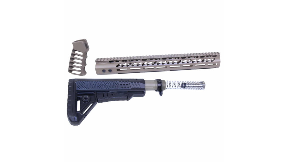 Guntec USA AR .308 Ultralight Series Complete Furniture Set, Cerakote FDE, ULTRA-SET-308-FDE