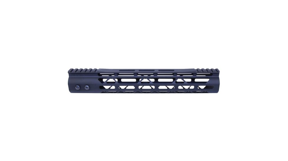 Guntec USA Mod Lite Skeletonized Series M-Lok Free Floating Handguard w/Monolithic Top Rail, 12in, Black, GT-12MDLTE