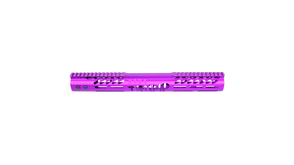 Guntec USA Trump Series Limited Edition M-LOK System Free Floating Handguard w/ Monolithic Top Rail, 15in, Anodized Red, GT-15MLK-TRUMP-RED