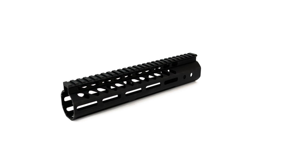 Guntec USA Ultra Lightweight Thin M-Lok Free Floating Handguard w/Monolithic Top Rail, .308, 10in, Black, GT-10MLK-308
