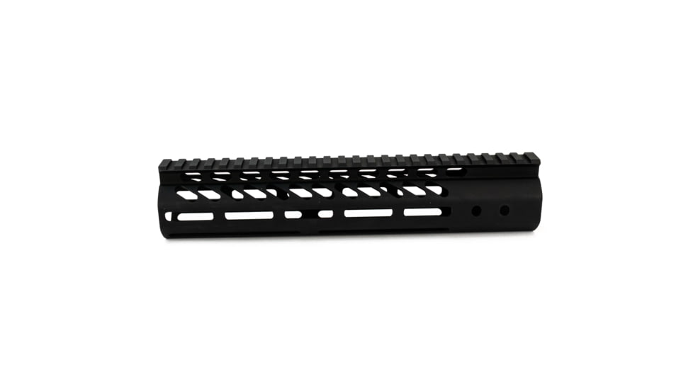 Guntec USA Ultra Lightweight Thin M-Lok Free Floating Handguard w/Monolithic Top Rail, .308, 10in, Black, GT-10MLK-308
