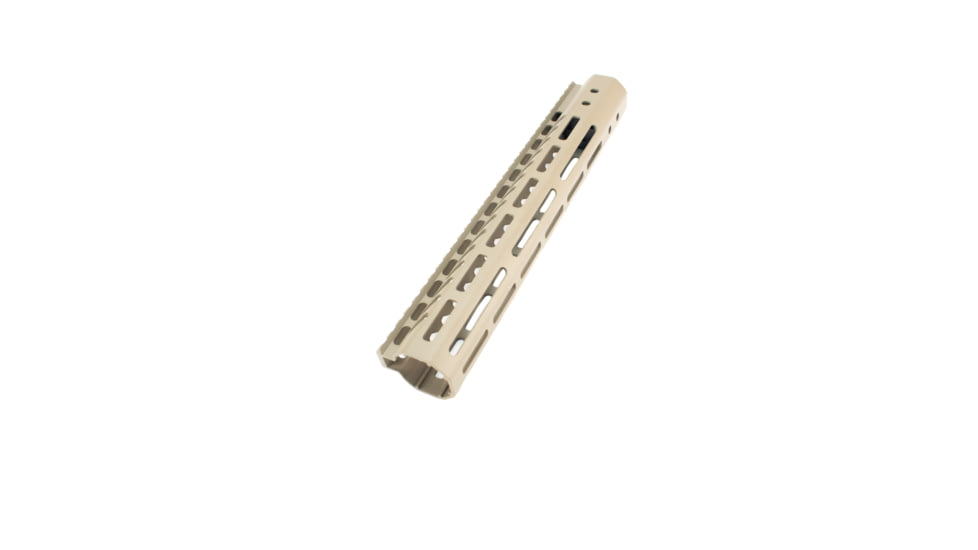 Guntec USA Ultra Lightweight Thin M-Lok Free Floating Handguard w/Monolithic Top Rail, .308 Cal, 12in, Cerakote Flat Dark Earth, GT-12MLK-308-E