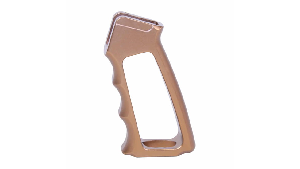 Guntec USA Ultralight Skeletonized Aluminum Pistol Grip, Gen 2, Anodized Bronze, ULS-PG-G2-BRZ