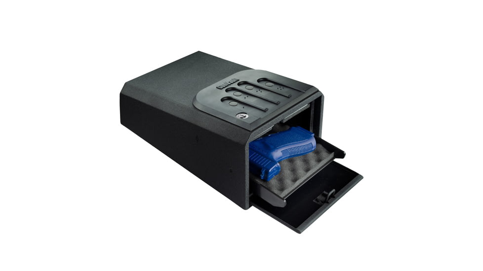 Gunvault GV105019 MiniVault Gun Safe, Illuminated Keypad, Manual Key, GV1050-19