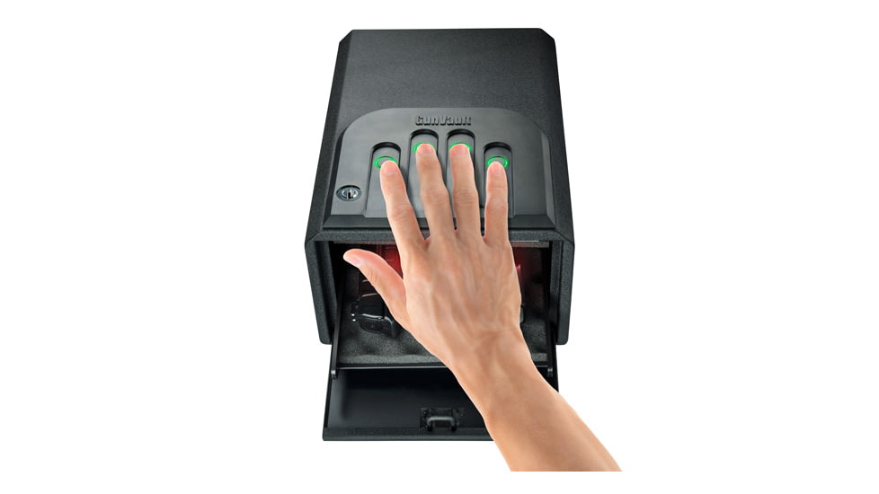 Gunvault GV105019 MiniVault Gun Safe, Illuminated Keypad, Manual Key, GV1050-19