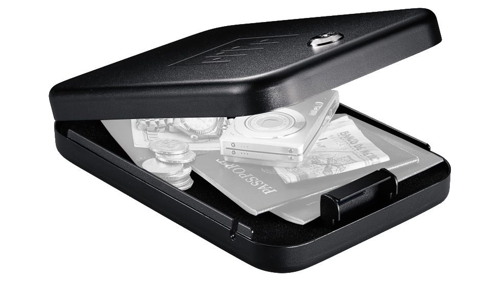 Gunvault Nanovault Portable Hand Gun Safe w/ Key Lock System, 9.5x6.5x1.75in - NV200