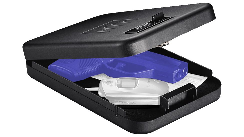 Gunvault Nanovault Portable Firearm Safe w/ Combination Lock, 9.5x6.5x1.75in - NV300 